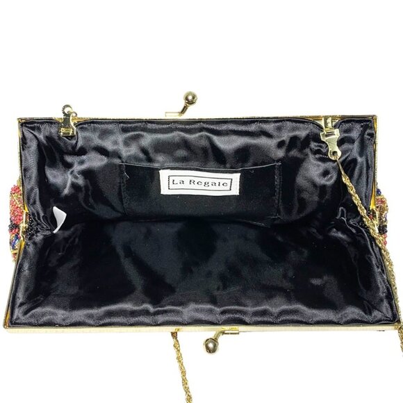 NWT VINTAGE DEADSTOCK LA REGALE Sequin Baguette Evening Bag - Picture 6 of 7